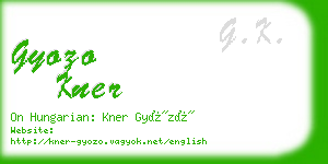 gyozo kner business card